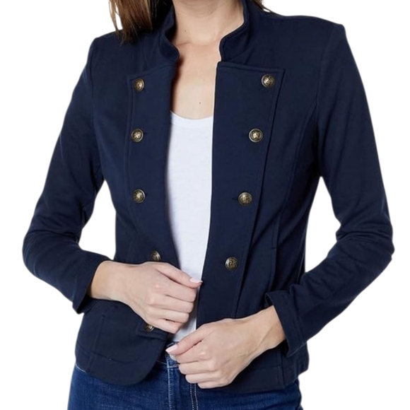 Tommy Hilfiger Jackets & Blazers - Tommy Hilfiger navy blue Military  Band Jacket - L.          N69